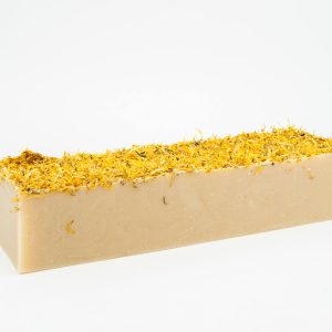 Natural soap bar with chamomile, honey and marigold
