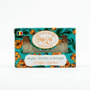 Săpun natural cu argile, ghimbir și ienupăr