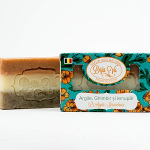 Săpun natural cu argile, ghimbir și ienupăr