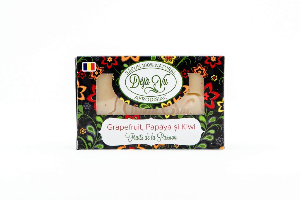 Săpun natural cu grapefruit, papaya și kiwi