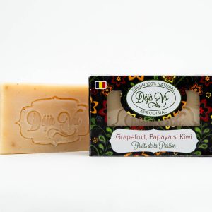Săpun natural cu grapefruit, papaya și kiwi