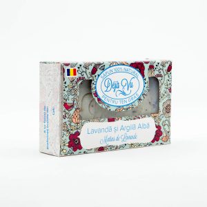 Săpun natural cu lavandă și argilă albă