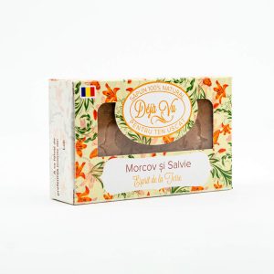 Natural soap with carrot and sage