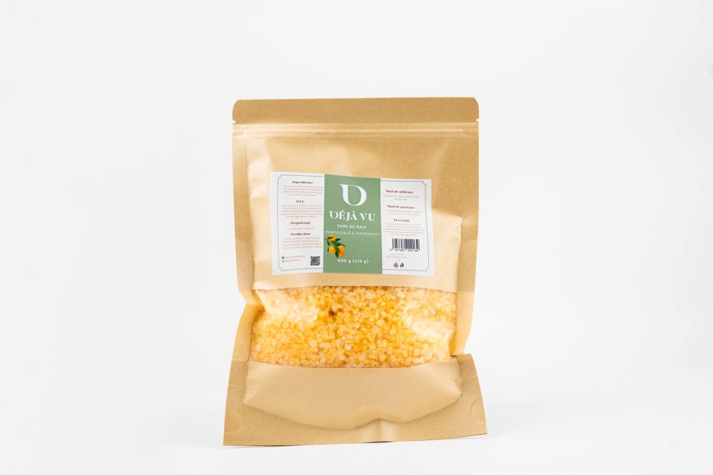 Sare de baie cu portocală și patchouli