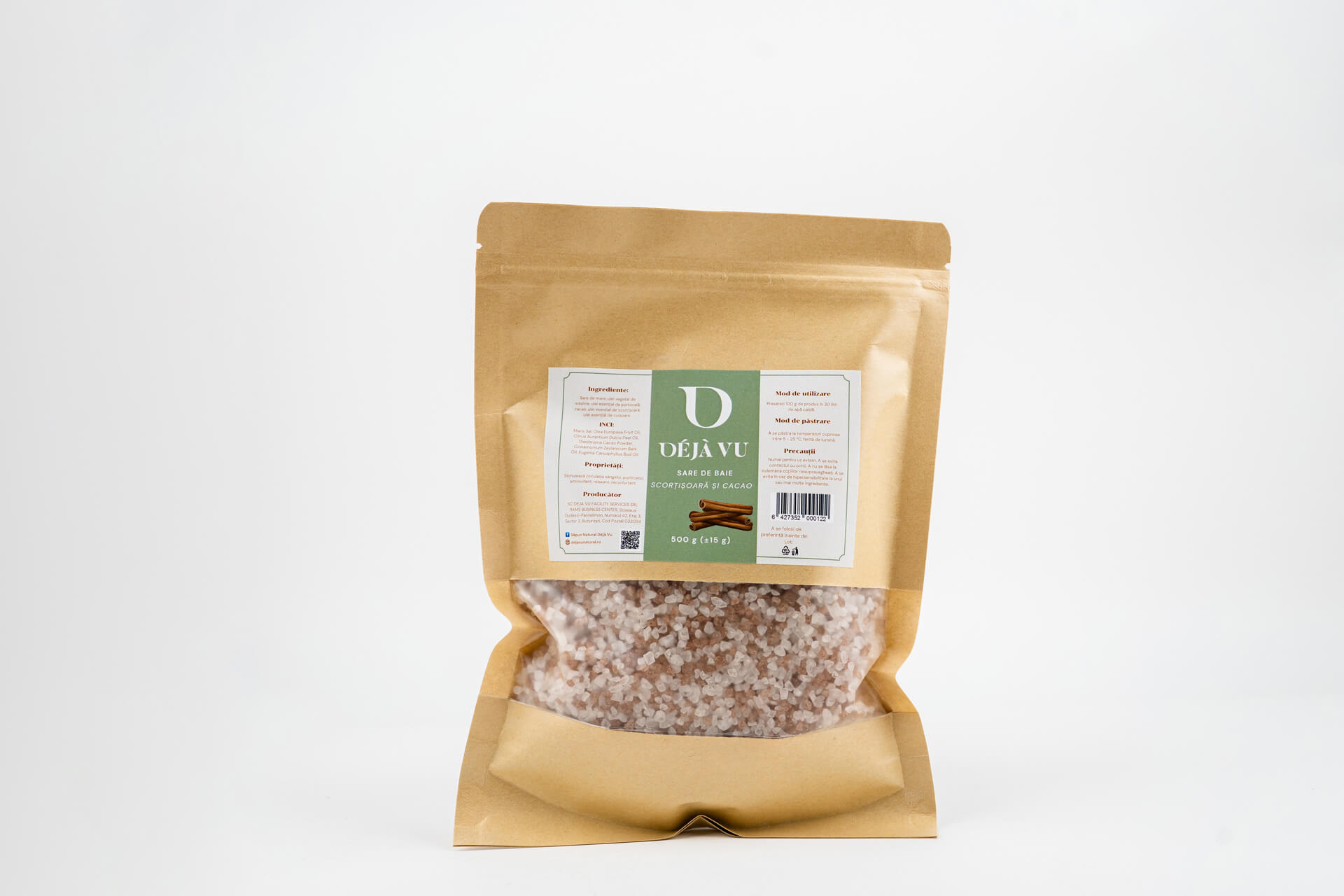 Cinnamon and cocoa bath salt