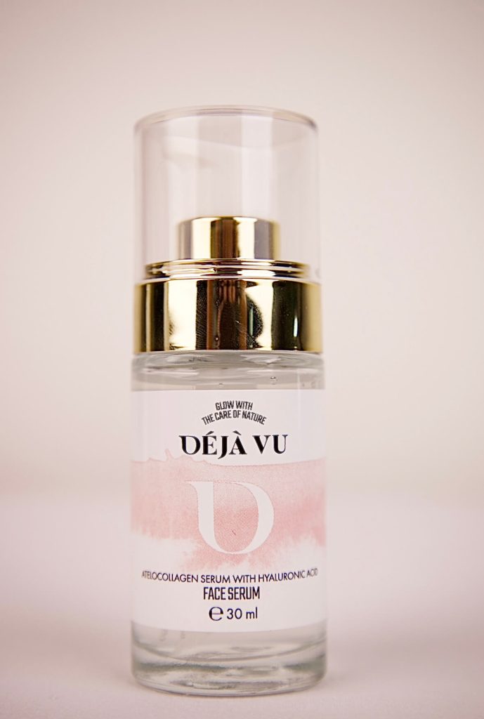 Face serum with atelocollagen and hyaluronic acid