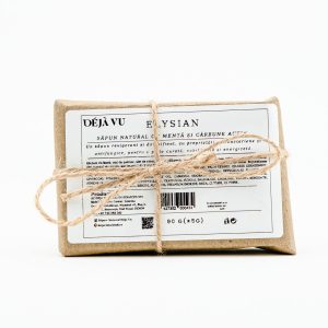 Elysian - Săpun natural cu mentă și cărbune activ 2