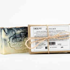 Elysian - Săpun natural cu mentă și cărbune activ 5