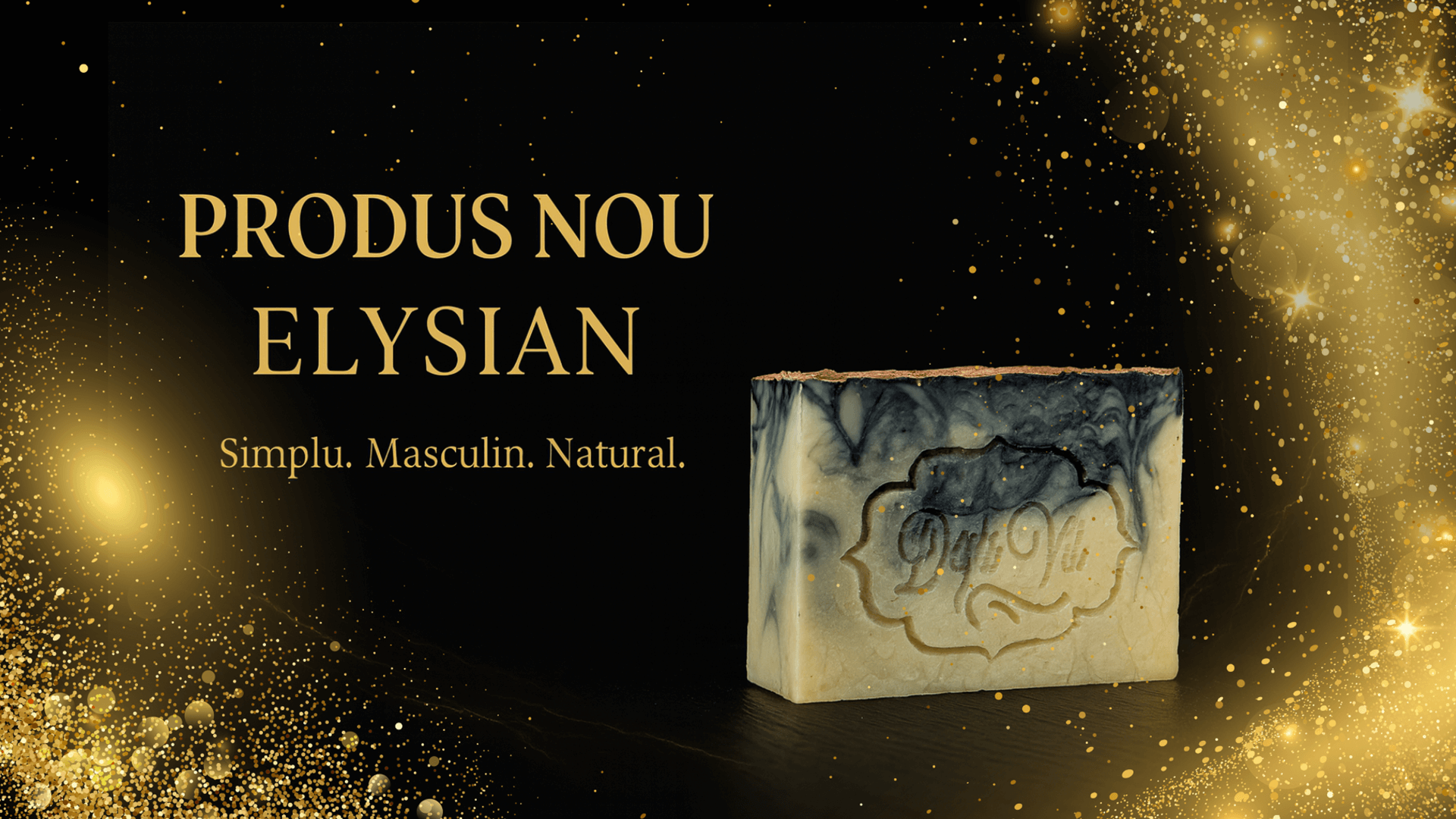Elysian natural soap banner